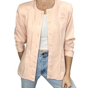 Vintage 70s 80s Mister Leonard peach blazer 8